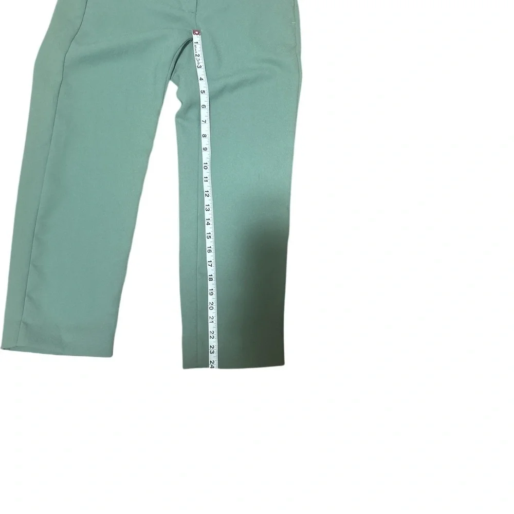 J.Crew Straight Leg Cropped Ankle Pants Size 0 Work Office light seafoam green